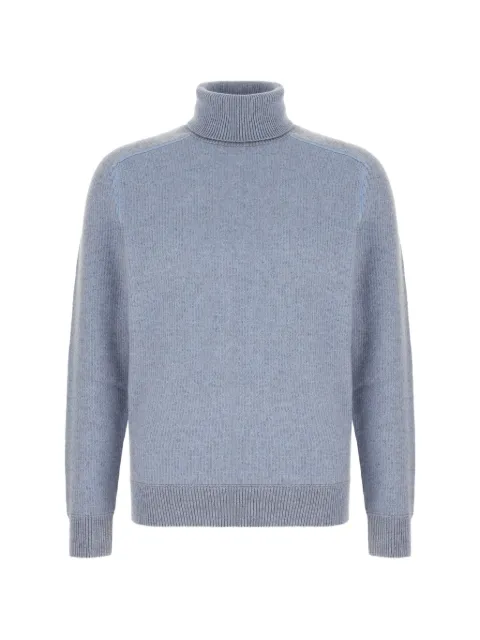 Zegna ribbed roll-neck sweater Blue 120UGK61A2