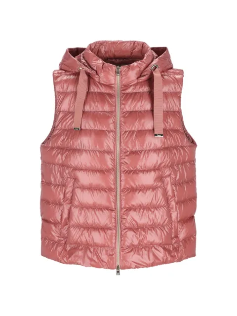Herno hooded down gilet Pink PI002217D12017Z4173