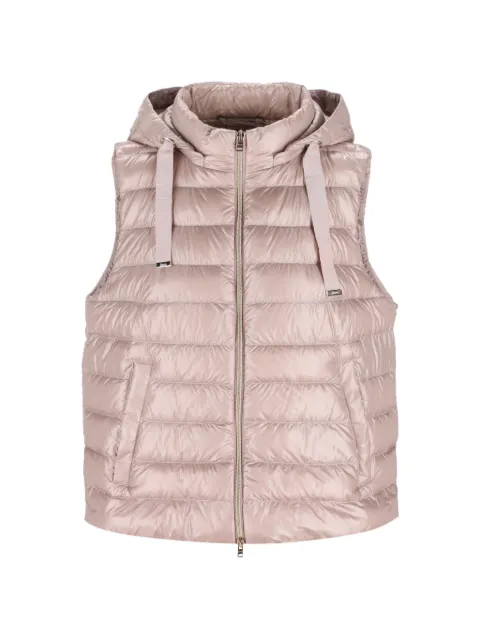 Herno hooded puffer gillet Pink PI002217D12017Z4035