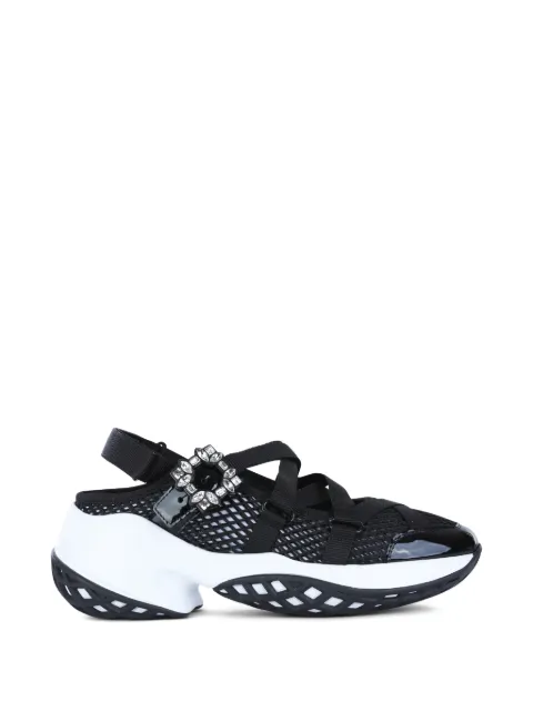 Roger Vivier Viv' Run jewel-embellished sneakers Black RVW50643980V4F0XCR