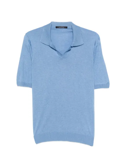 Tagliatore Keith V-neck T-shirt Blue KEITHGSE260326E158