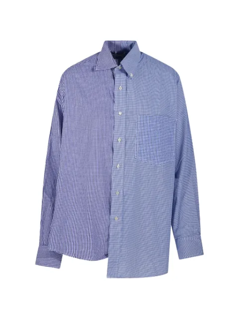 E.L.V DENIM check pocket shirt Blue 201121221