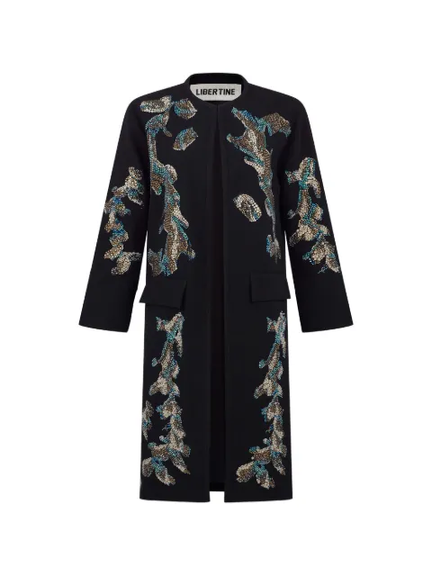 Libertine Trail of Leaves coat Black W25W485WCB1
