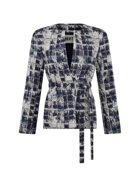 Libertine Snow Drift embellished jacket Blue W25W348AHN1