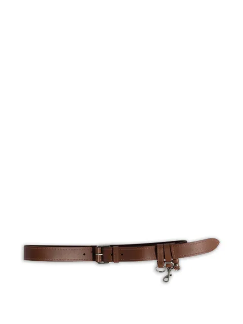 Miu Miu textured-finish buckle-fastening belt Brown 5CC7202G7U