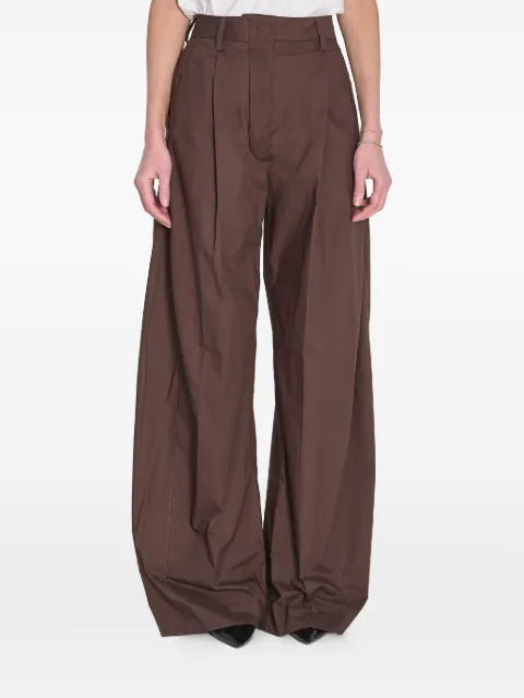 THELATEST Billie pleated trousers Brown 3111T0160LNTP