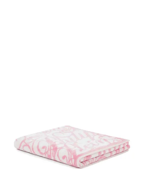 Philipp Plein bath sheet signature Pink AAEAUAG0093PTE003N