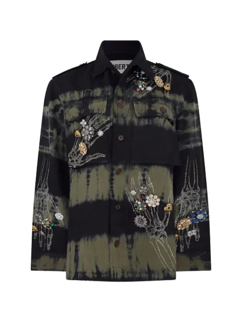 Libertine Buried Treasure tie-dye embellished jacket Black W25X412CATD1