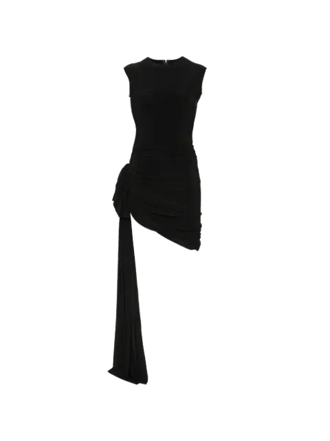 Norma Kamali draped mini dress Black KK2263PLU53001