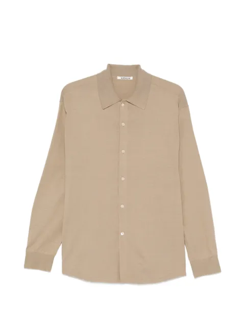 Auralee Tussah high-gauge silk cardigan Neutrals A26SC01SJ