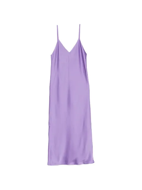 Norma Kamali V-neck midi dress Purple ST2263SAB47889