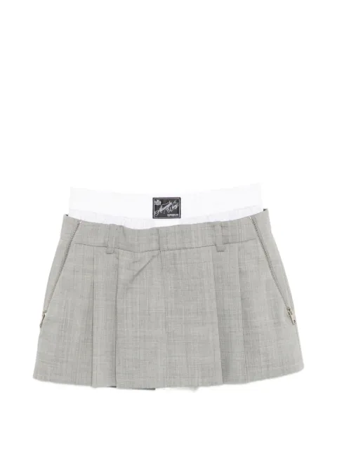 Alexander Wang zip detail pre-styled mid-rise pleated skort Grey 1WC3265416