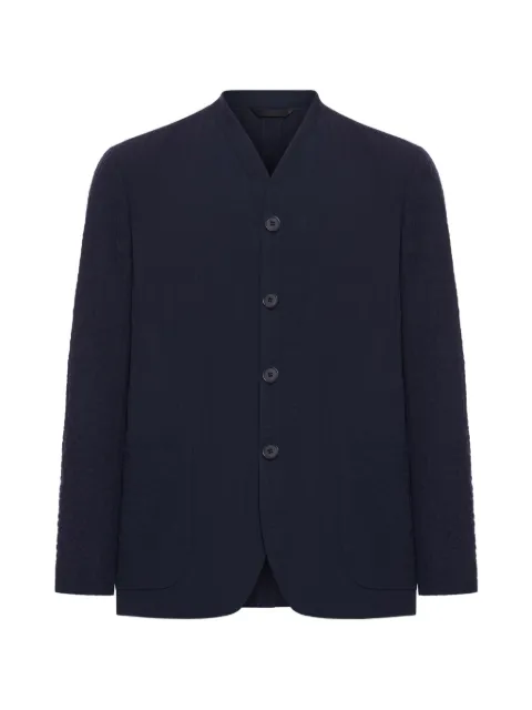 Giorgio Armani mandarim-collar jacket Blue GM003064TE20103
