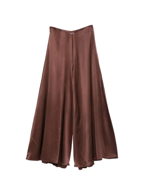 RUOHAN silk wide-leg trousers Red SIENNAHADIAPANTS