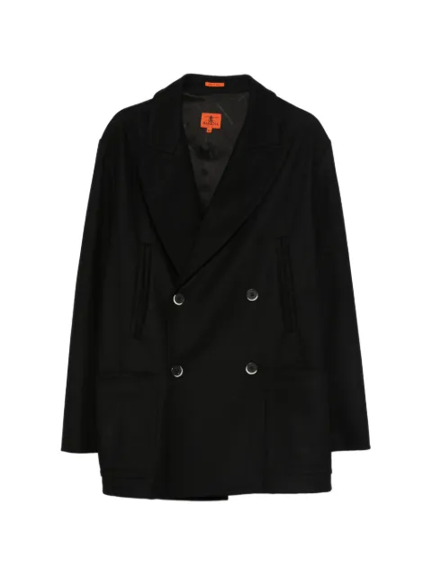 Barena double-breasted pocket coat Black CSU52220444