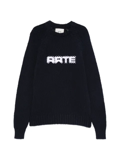 Arte Antwerp crew-neck sweater Blue AW25226K