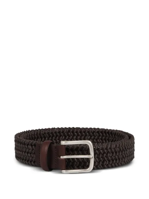 slowear braided leather belt Brown 130338SW585