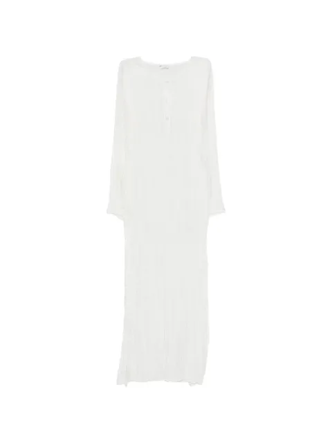 P.A.R.O.S.H. long-sleeved midi dress White SOPHD722593