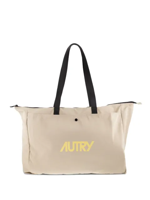 Autry logo-print tote bag Neutrals BAPU089J