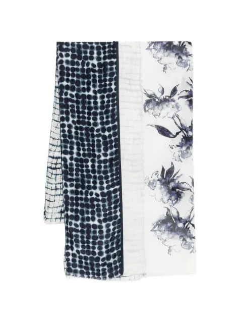 High floral polka-dot scarf White 99009690Y15