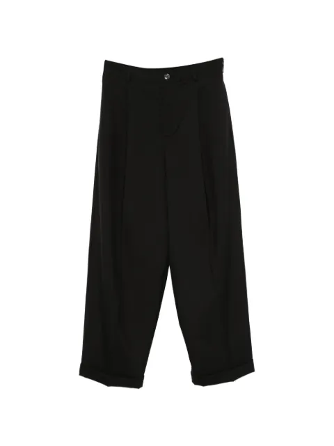 Marni cuffed pleated trousers Black PUMU0332U0UTW839