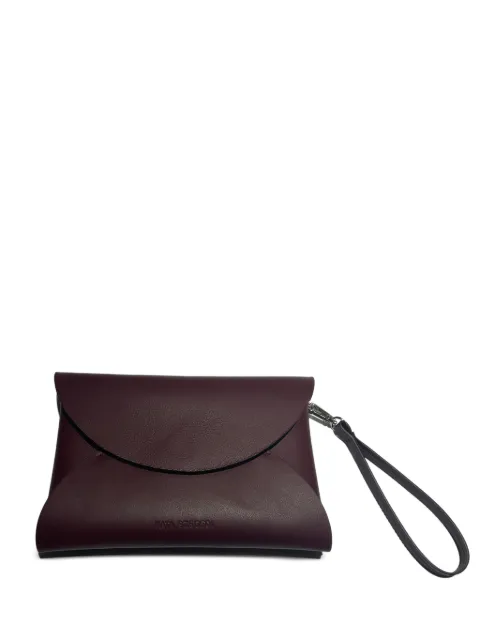 Kata Szegedi Lara nappa leather clutch bag Red KSCL25104