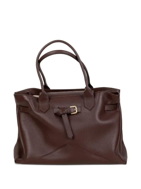 Ballantyne Kate buckle clutch bag Brown BLB990ULE13