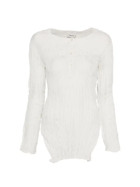 P.A.R.O.S.H. button textured blouse White SOPHD311730