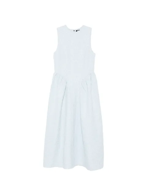 ROTATE BIRGER CHRISTENSEN jacquard crew-neck midi dress Blue 1155122000
