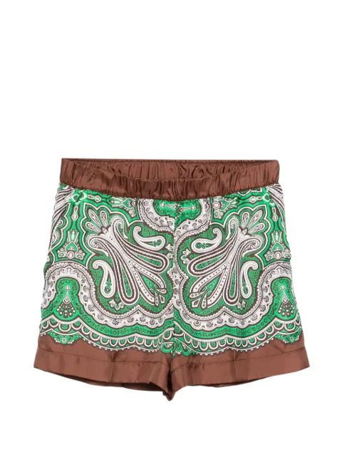 P.A.R.O.S.H. paisley print shorts Green SKINDYD210160