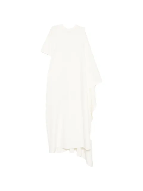 Coperni draped asymmetric T-shirt dress Neutrals COPJS195F5093