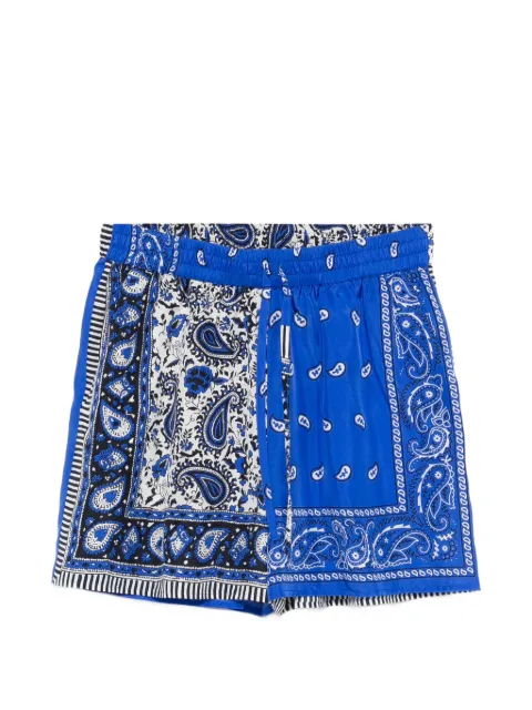 P.A.R.O.S.H. paisley print shorts Blue SHIELED210612