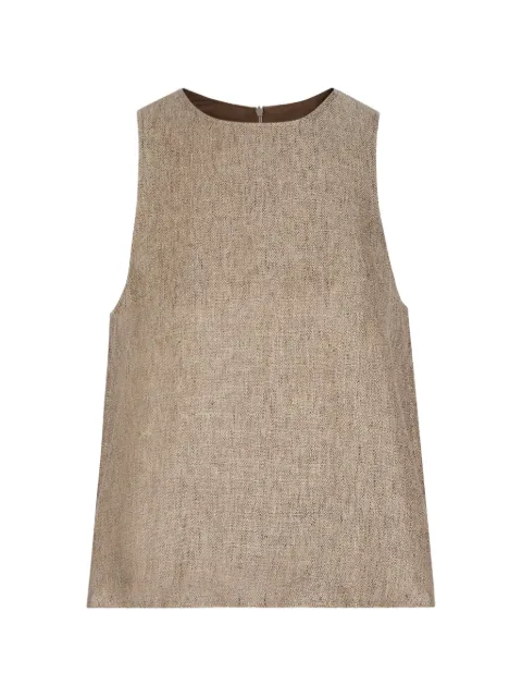 Emporio Armani sleeveless textured top Neutrals EW003618AF21546U1052