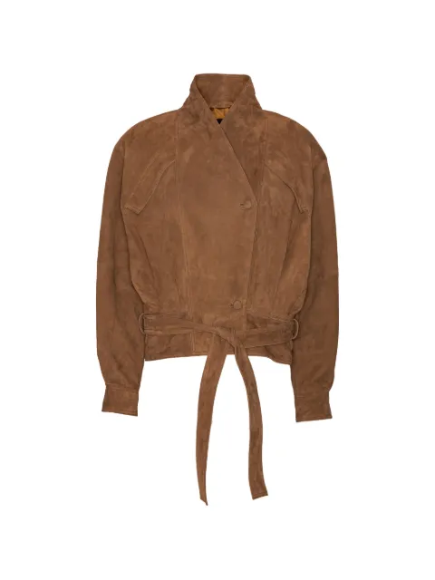ROTATE BIRGER CHRISTENSEN suede bomber jacket brown Brown 1157140
