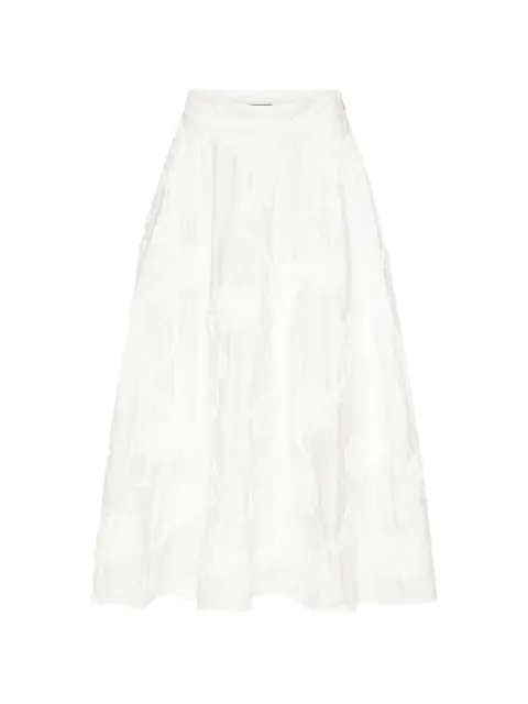 ROTATE BIRGER CHRISTENSEN flower maxi skirt bright white White 115557400