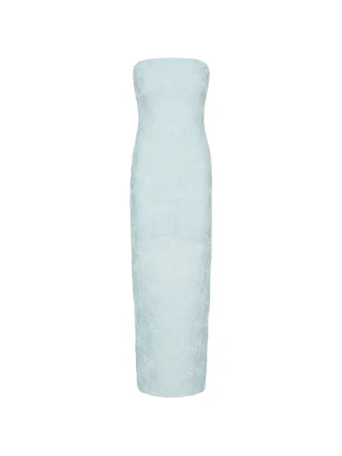 ROTATE BIRGER CHRISTENSEN mesh tube dress blue Blue 115527