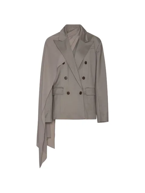 ROTATE BIRGER CHRISTENSEN oversized scarf blazer grey Grey 115671816