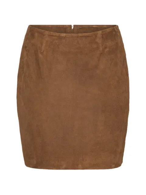 ROTATE BIRGER CHRISTENSEN suede mini skirt Brown 115592249249