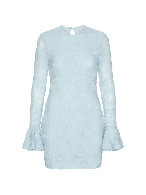 ROTATE BIRGER CHRISTENSEN floral-mesh mini dress Blue 1155292000PL