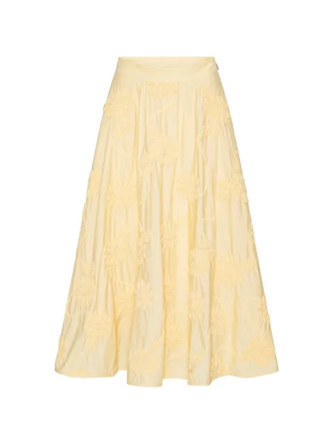 ROTATE BIRGER CHRISTENSEN flower maxi skirt yellow Yellow 1155571366