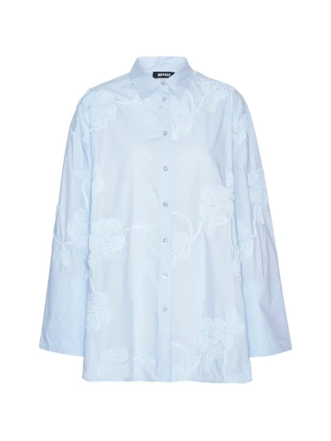 ROTATE BIRGER CHRISTENSEN flower oversized shirt Blue 115558