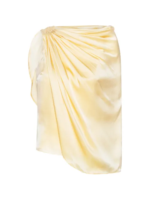 ROTATE BIRGER CHRISTENSEN chiffon cape top yellow Yellow 1155541366