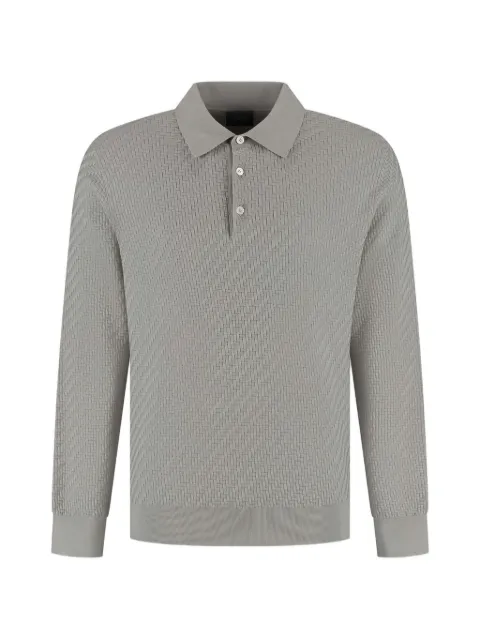 Brioni buttoned long-sleeve polo shirt Grey UMR10LPAK221500