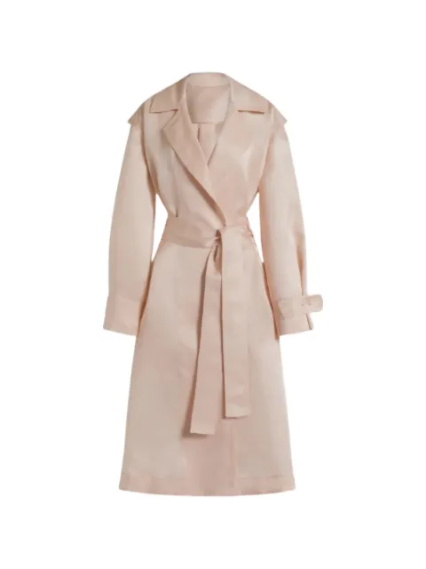 Alberta Ferretti adjustable-cuffs trench coat Pink AEF261U06011619