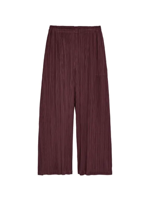 Pleats Please Issey Miyake pleated pants Red PP66JF115