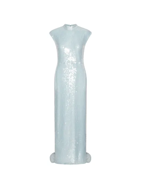 ROTATE BIRGER CHRISTENSEN sequin cap-sleeve maxi dress Blue 1160232000
