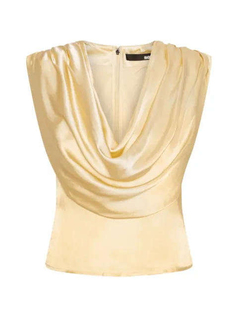 ROTATE BIRGER CHRISTENSEN chiffon waterfall top Neutrals 1155531366