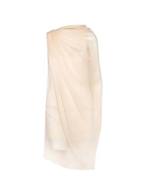 ROTATE BIRGER CHRISTENSEN chiffon mini cape dress light pink Pink 11552225932593