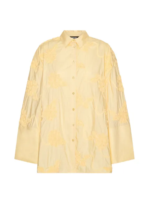 ROTATE BIRGER CHRISTENSEN floral-embroidered shirt Yellow 115558