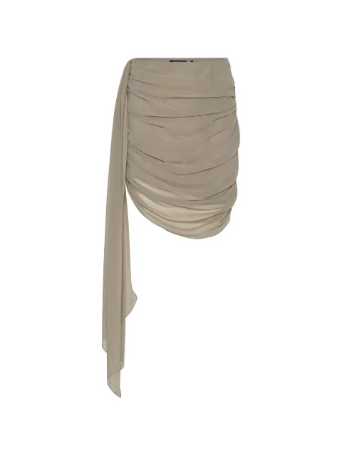 ROTATE BIRGER CHRISTENSEN chiffon draped mini skirt Neutrals 115521816816